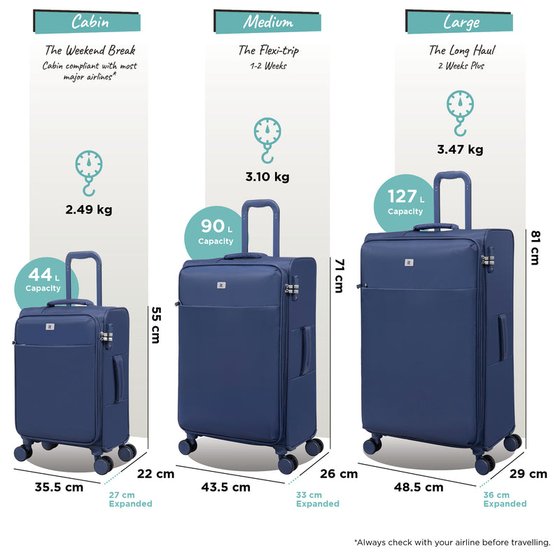Lustrous Luxe - 3pc Set (Night Blue)