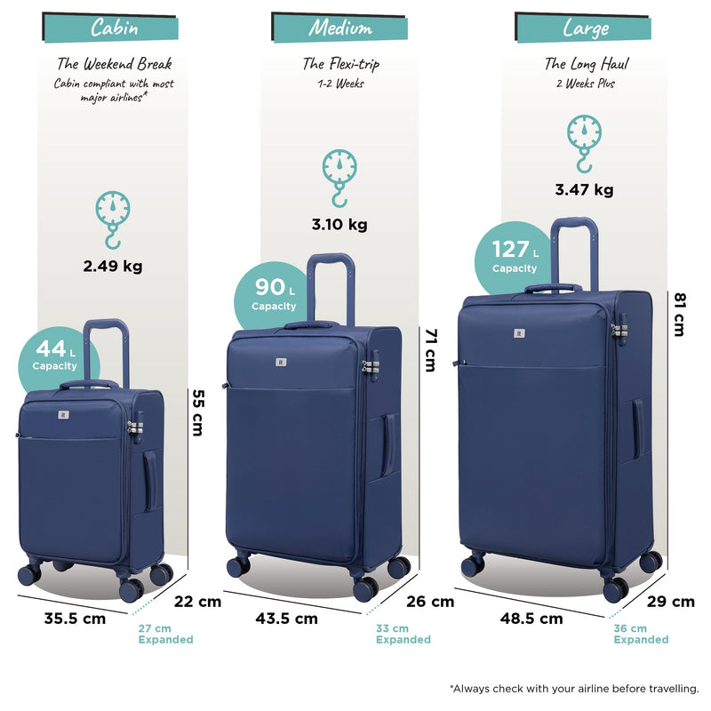 Lustrous Luxe - 3pc Set (Night Blue)