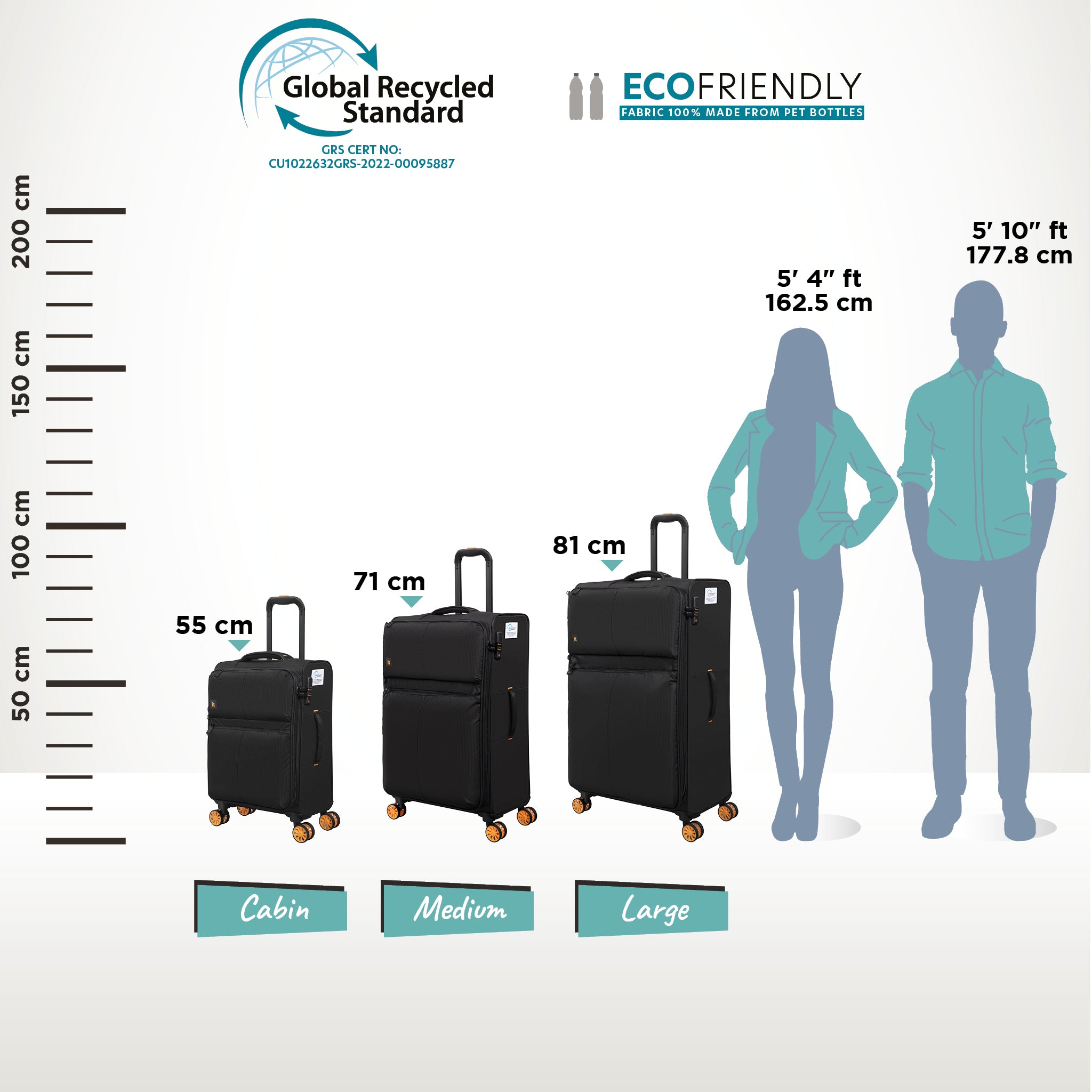 it Luggage Lykke Medium in Black - Main Image