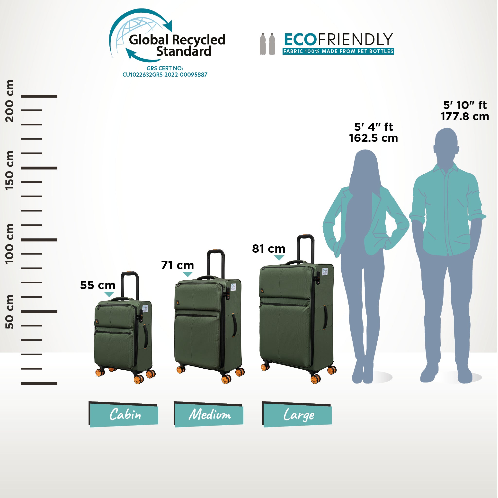 it Luggage | Lykke - Medium in Rifle Green