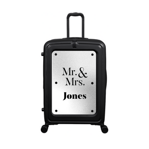 Modify - Suitcase with Personalised Panel (Mr & Mrs - Name)