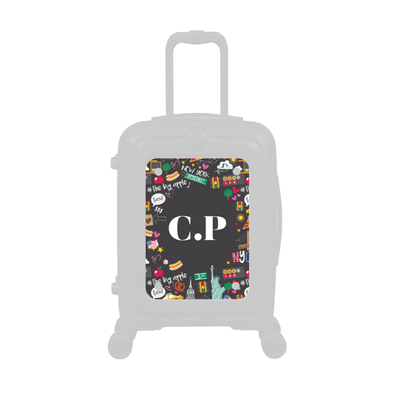 Modify - Personalised Panel (New York Border - Initials)