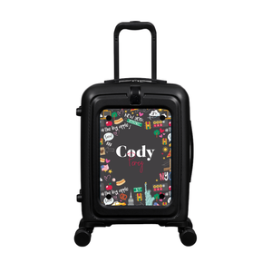 Modify - Suitcase with Personalised Panel (New York Border - Double Name)
