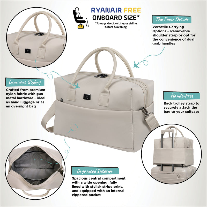 Outpaced - Small Holdall (Feather Gray)