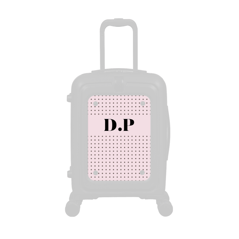Modify - Personalised Panel (Pink Polka Dot - Initials)