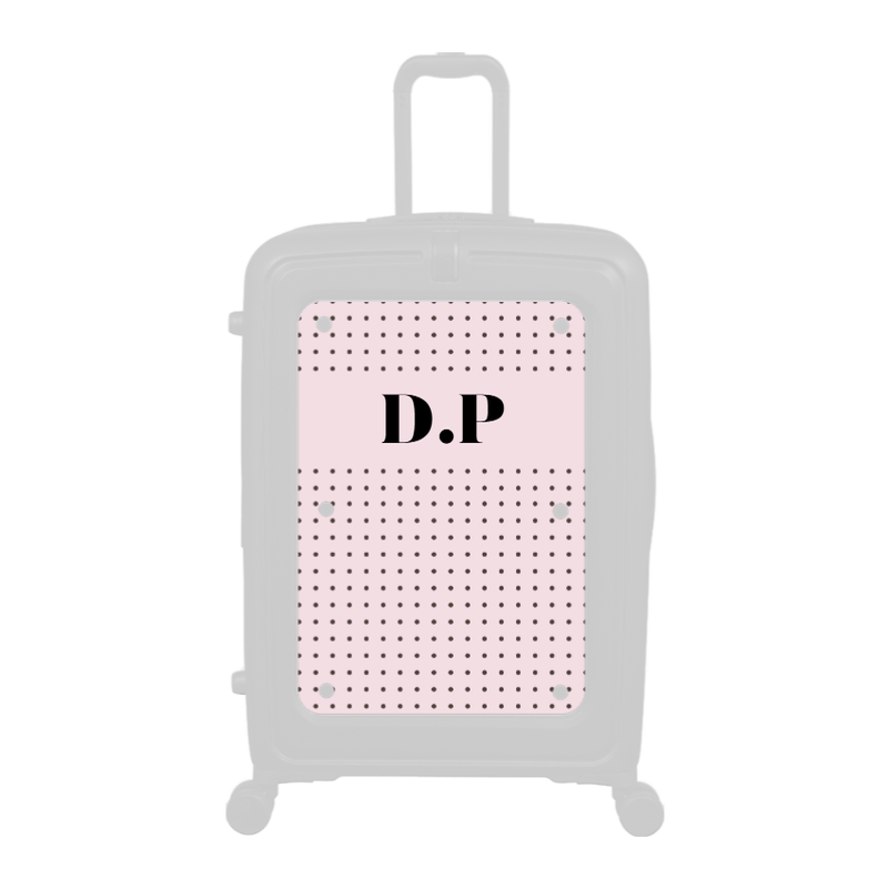 Modify - Personalised Panel (Pink Polka Dot - Initials)