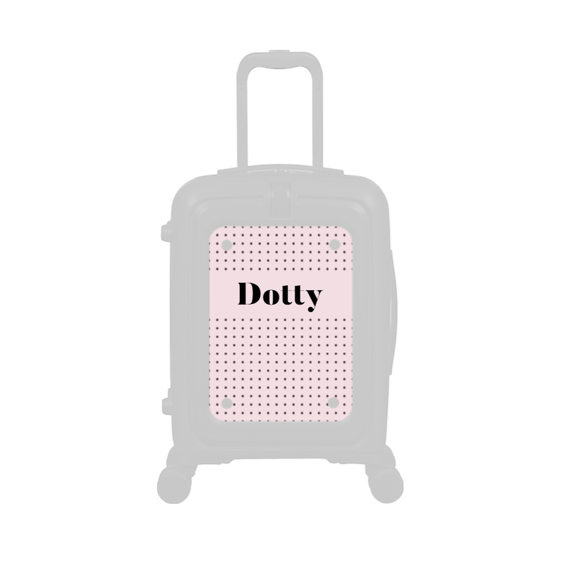 Modify - Personalised Panel (Pink Polka Dot - Name)