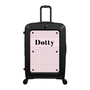 Modify - Suitcase with Personalised Panel (Pink Polka Dot - Name)