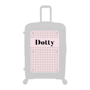 Modify - Personalised Panel (Pink Polka Dot - Name)