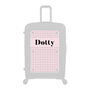 Modify - Personalised Panel (Pink Polka Dot - Name)
