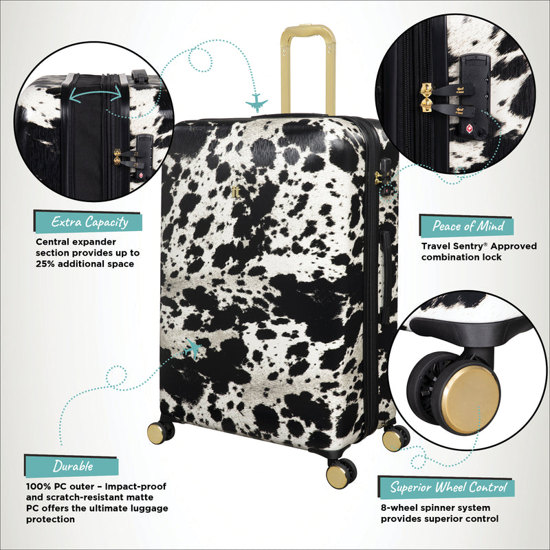 it Luggage Sheen 4pc Set (Textured Cow) - Main Image