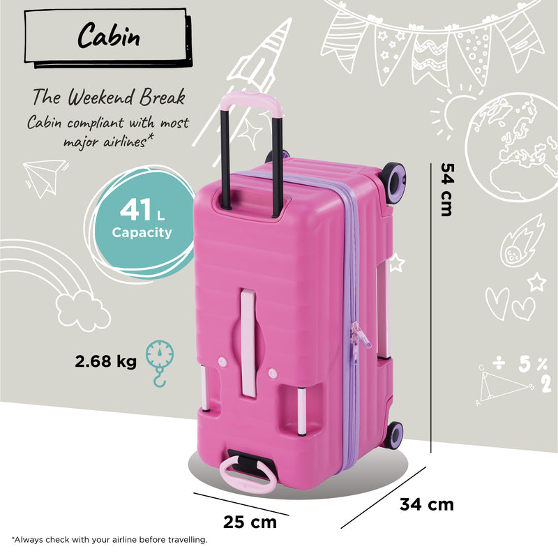 Trunkryder - Kids Ride-On Suitcase (Azalea Pink)