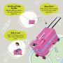 Trunkryder - Kids Ride-On Suitcase (Azalea Pink)