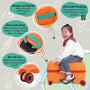 Trunkryder - Kids Ride-On Suitcase (Blazing Orange)