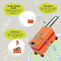 Trunkryder - Kids Ride-On Suitcase (Blazing Orange)