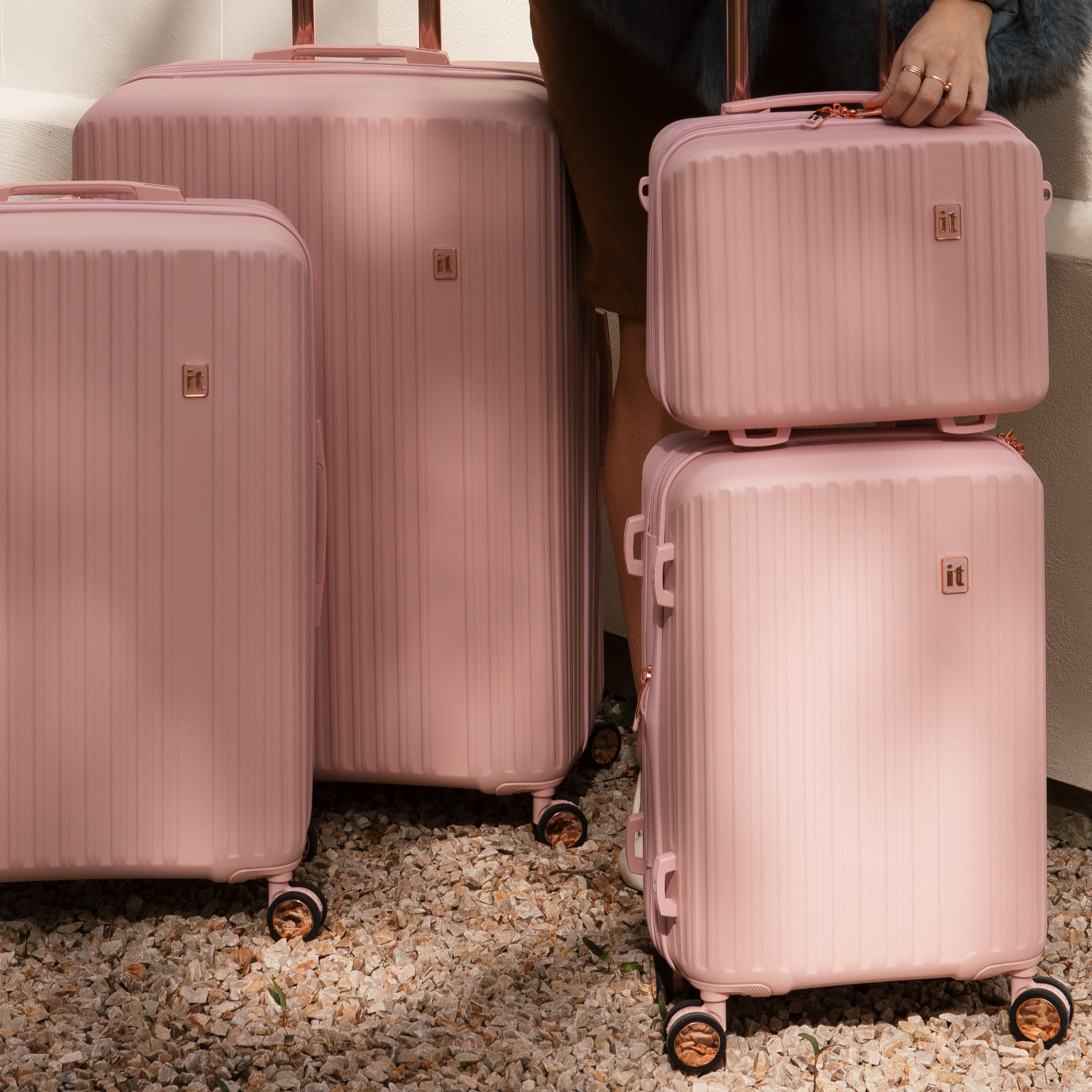it Luggage | Luxuriant - 3pc Set (Potpourri Pink)