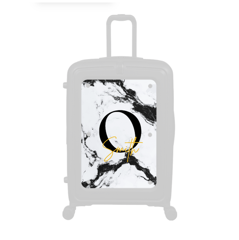 Modify - Personalised Panel (Mono Marble - Letter & Name)