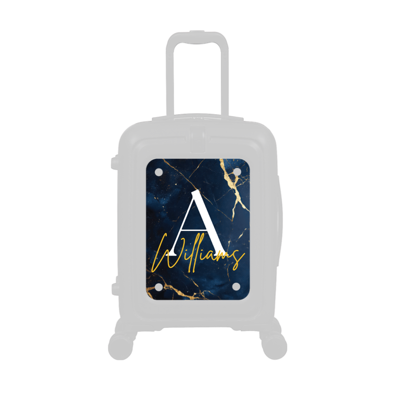 Modify - Personalised Panel (Navy Gold Marble - Letter & Name)
