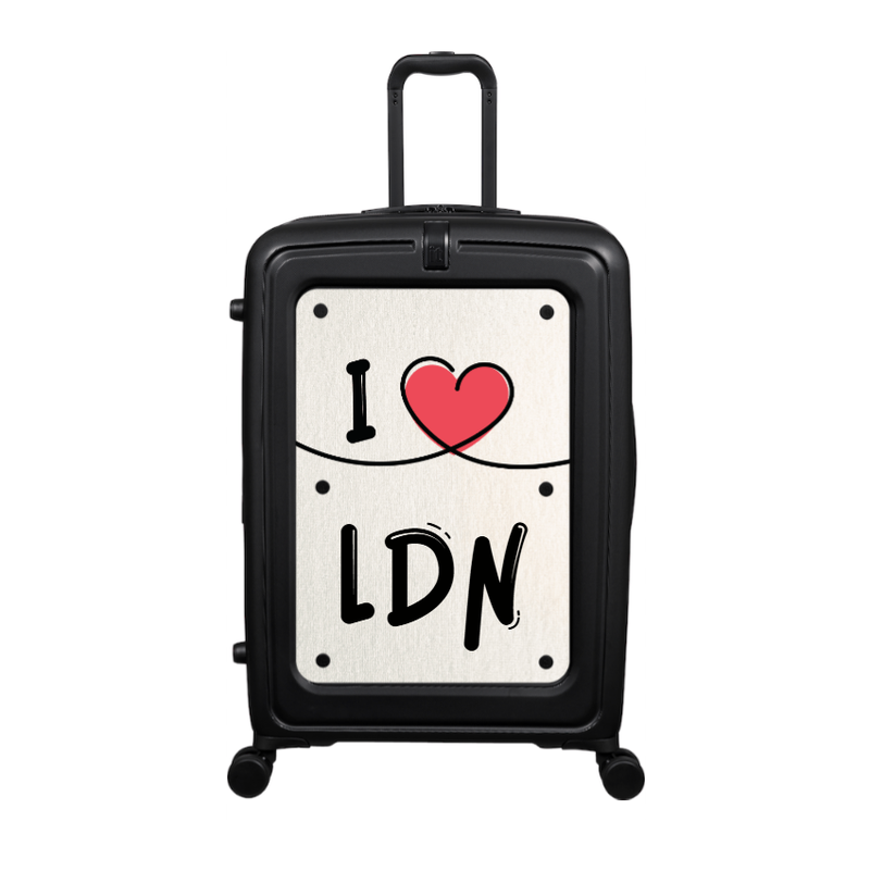 Modify - Suitcase with Personalised Panel (I Heart - Initials)