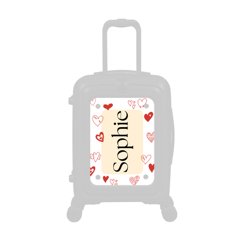 Modify - Personalised Panel (Hearts Border - Side Name)