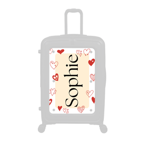 Modify - Personalised Panel (Hearts Border - Side Name)