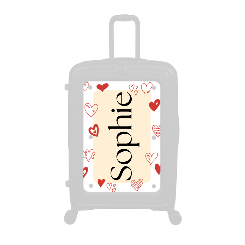 Modify - Personalised Panel (Hearts Border - Side Name)