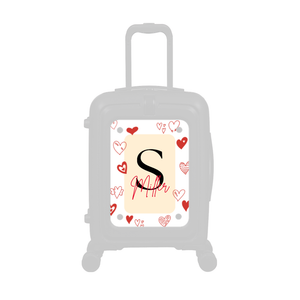 Modify - Personalised Panel (Hearts Border - Letter & Name)