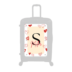 Modify - Personalised Panel (Hearts Border - Letter & Name)