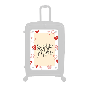 Modify - Personalised Panel (Hearts Border - Double Name)