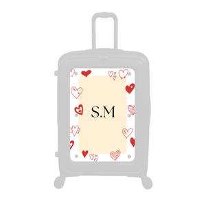 Modify - Personalised Panel (Hearts Border - Initials)