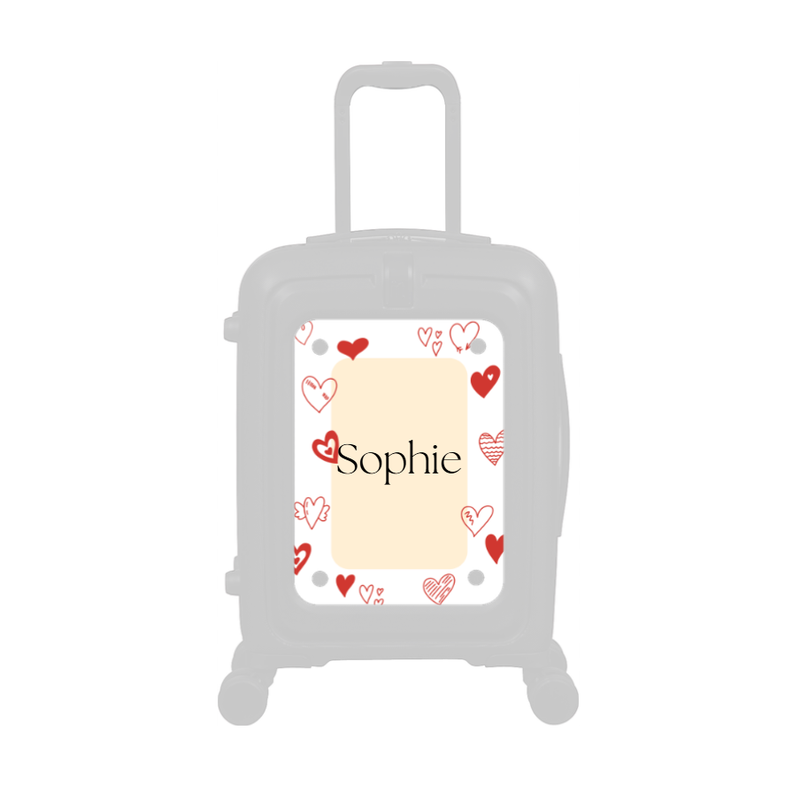 Modify - Personalised Panel (Hearts Border - Name)