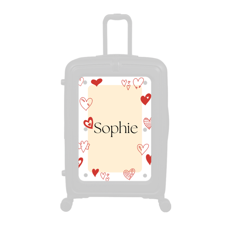 Modify - Personalised Panel (Hearts Border - Name)