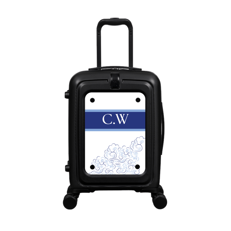 Modify - Suitcase with Personalised Panel (Beach Wind - Initials)