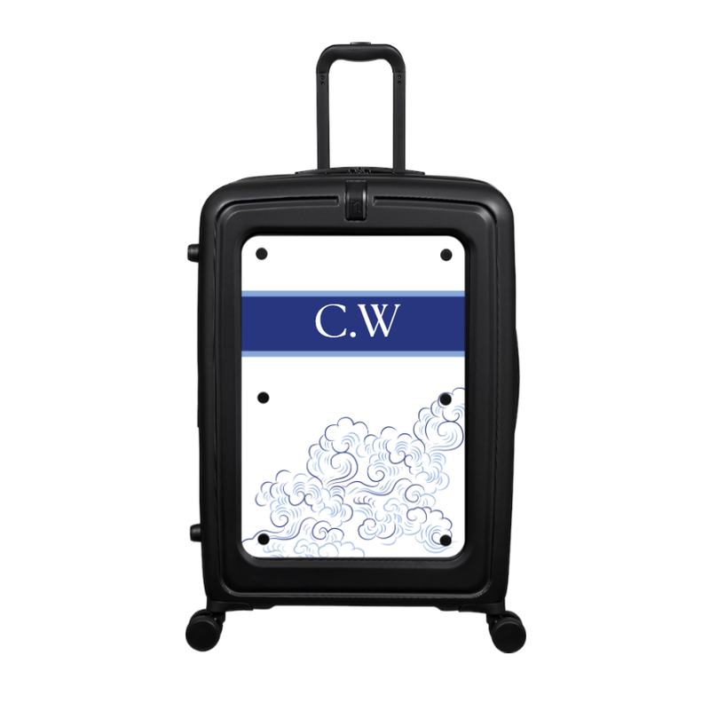 Modify - Suitcase with Personalised Panel (Beach Wind - Initials)