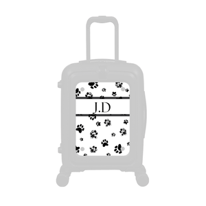 Modify - Personalised Panel (Paw Prints Stripe - Initials)