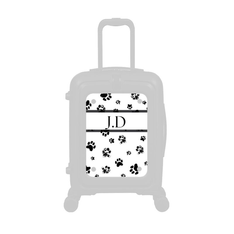 Modify - Personalised Panel (Paw Prints Stripe - Initials)