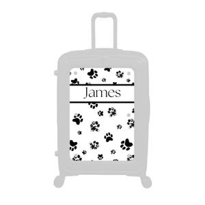 Modify - Personalised Panel (Paw Prints Stripe - Name)