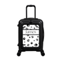 Modify - Suitcase with Personalised Panel (Paw Prints Stripe - Name)