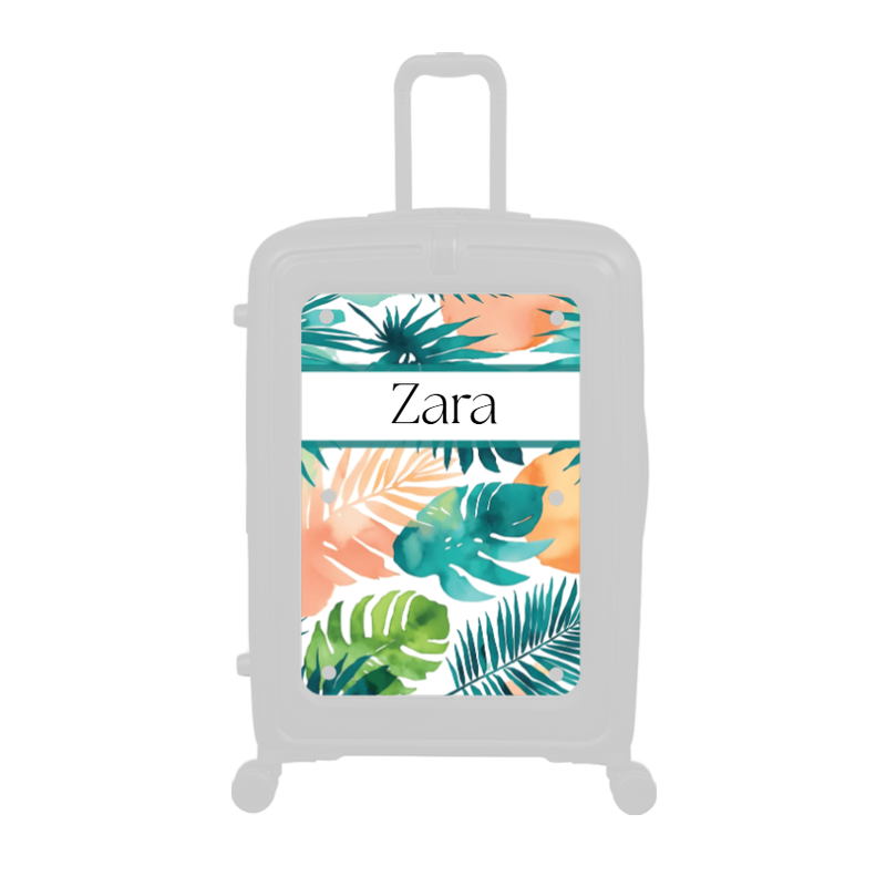 Modify - Personalised Panel (Tropical Leaves - Name)