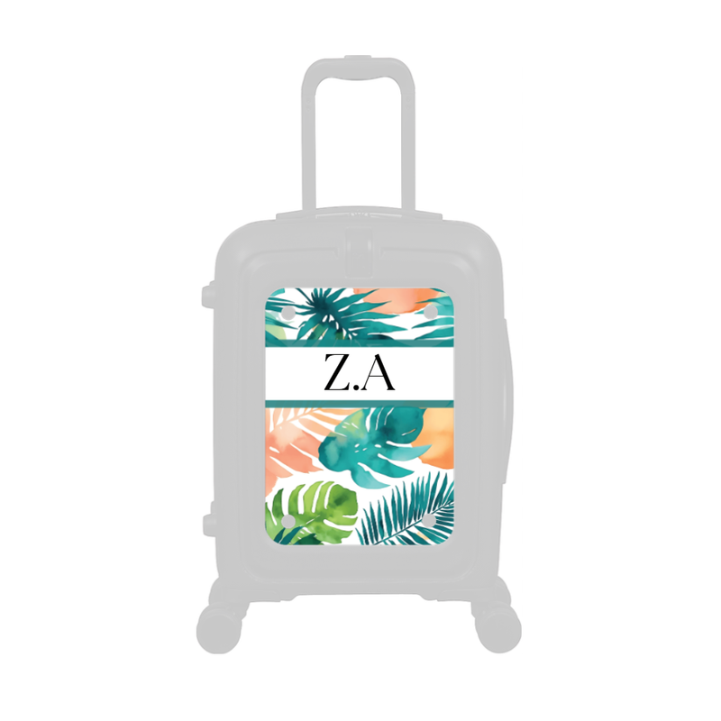 Modify - Personalised Panel (Tropical Leaves - Initials)