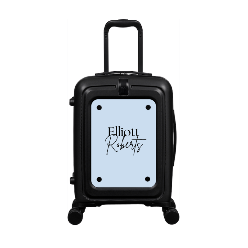 Modify - Suitcase with Personalised Panel (Solid Colour - Double Name)