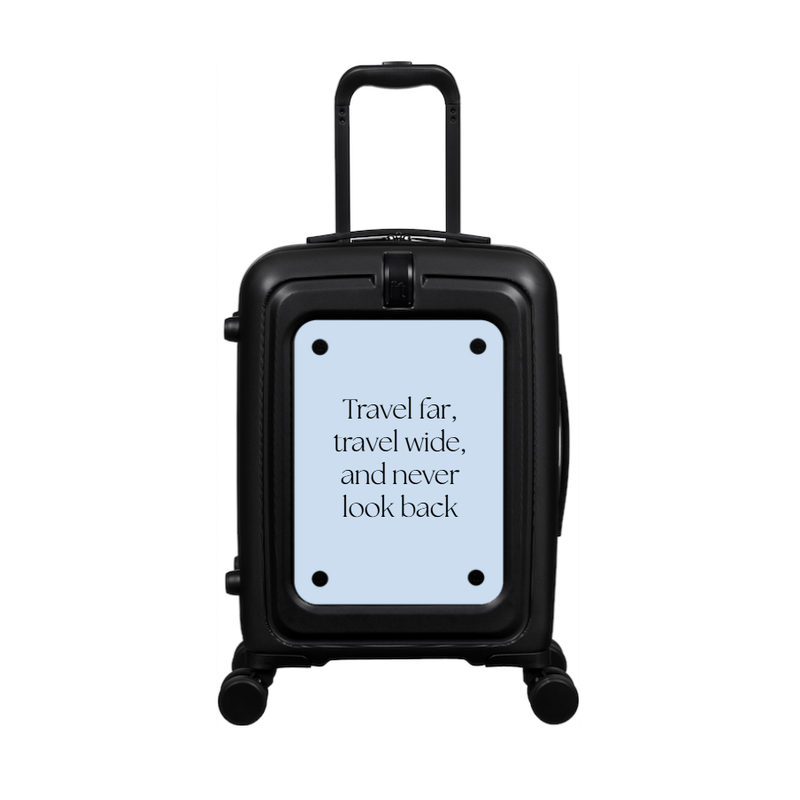 Modify - Suitcase with Personalised Panel (Solid Colour - Quote)