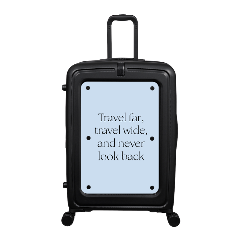 Modify - Suitcase with Personalised Panel (Solid Colour - Quote)