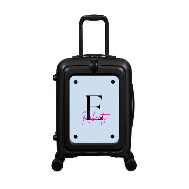 Modify - Suitcase with Personalised Panel (Solid Colour - Letter & Name)