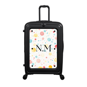 Modify - Suitcase with Personalised Panel (Confetti - Initials)