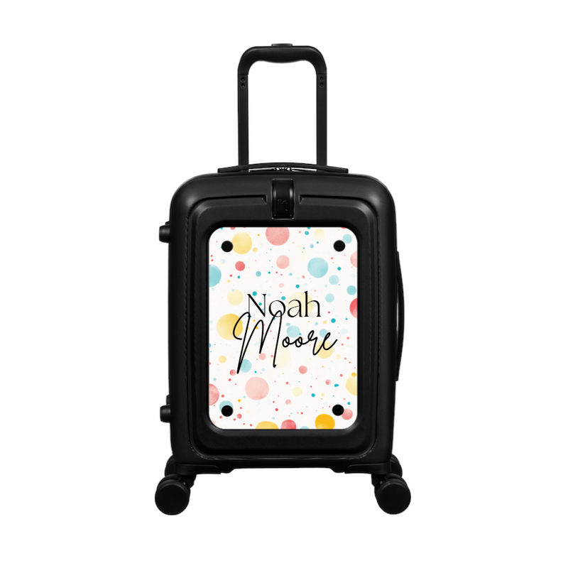Modify - Suitcase with Personalised Panel (Confetti - Double Name)