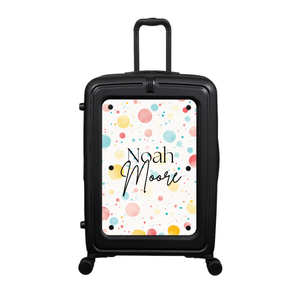 Modify - Suitcase with Personalised Panel (Confetti - Double Name)
