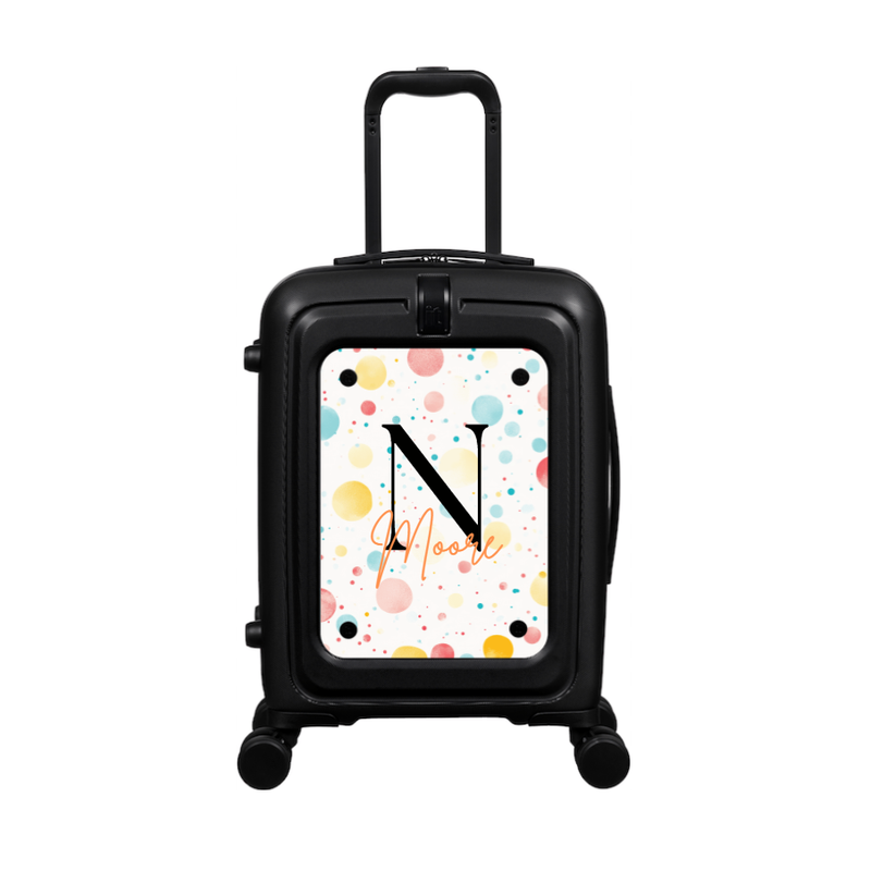 Modify - Suitcase with Personalised Panel (Confetti - Letter & Name)