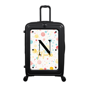 Modify - Suitcase with Personalised Panel (Confetti - Letter & Name)