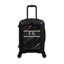 Modify - Suitcase with Personalised Panel (Golden Black Marble Stripe - Initials)